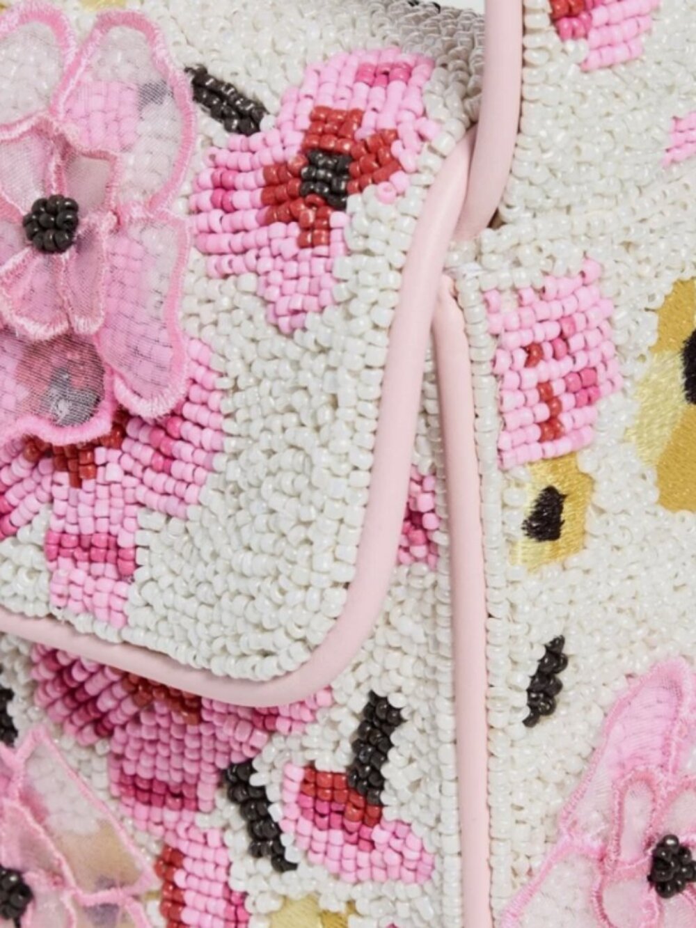 STAUD TOMMY BEADED BLOSSOM FLORAL TAPESTRY Shoulder Bag MSRP$395 Artistic & Chic - Picture 10 of 16